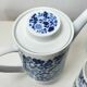 Vintage Melitta coffee service – White porcelain with blue flowers – 1970s – Made in Germany