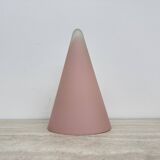 Matte Pink glass SCE Teepee table lamp , 1970’s , France