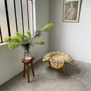 Vivai del sud “flower” rattan coffee table