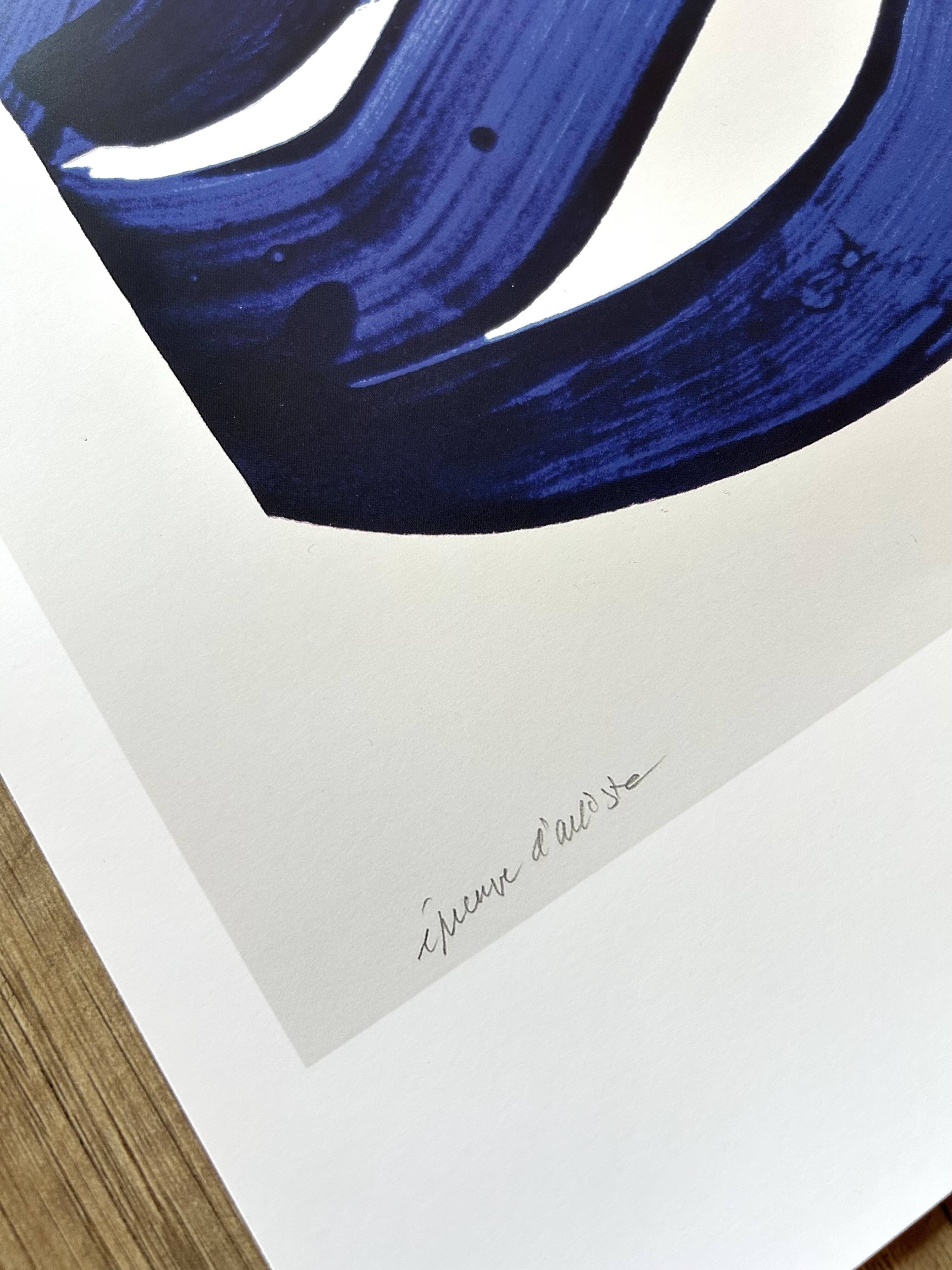 Pierre Soulages - Superbe Affiche d'après Sérigraphie 18 - 1988