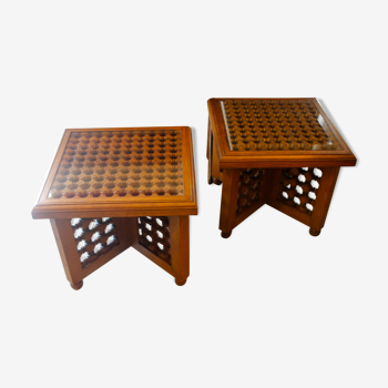 Paire de tables du 20ème siècle