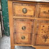 LOUIS XVI STYLE MARQUETRY 3-DRAWER CHEST