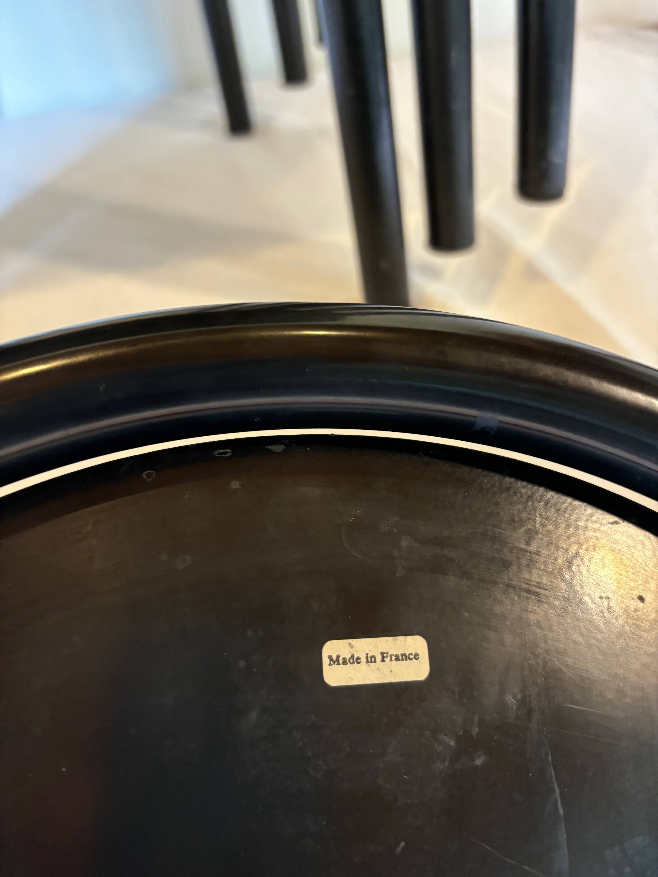 6 Rober Mallet Stevens Black chairs