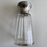 Antique crystal and silver sugar shaker