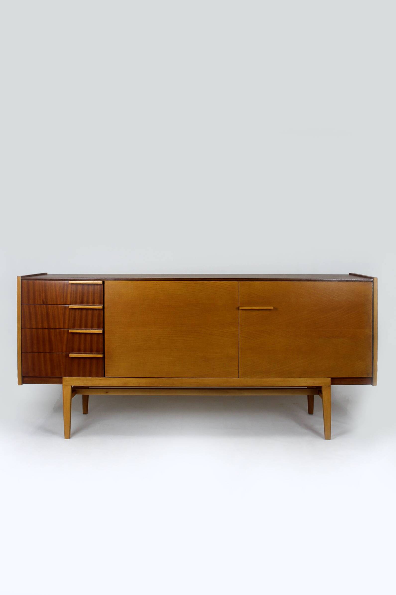 Restored Mid-Century Modern Sideboard in Mahogany and Ash. 1960s