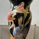Ceramic vase Vallauris fish 60s