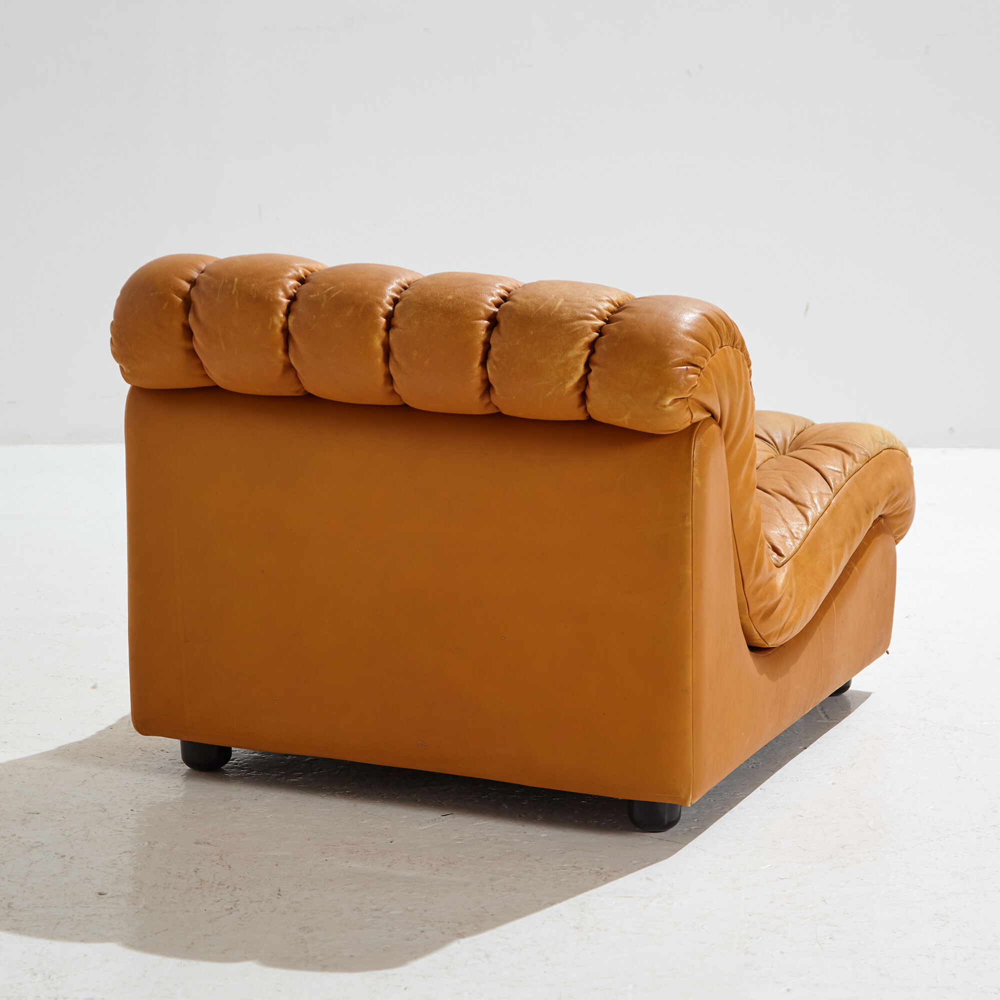 Modular leather sofa set