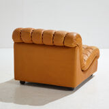 Modular leather sofa set