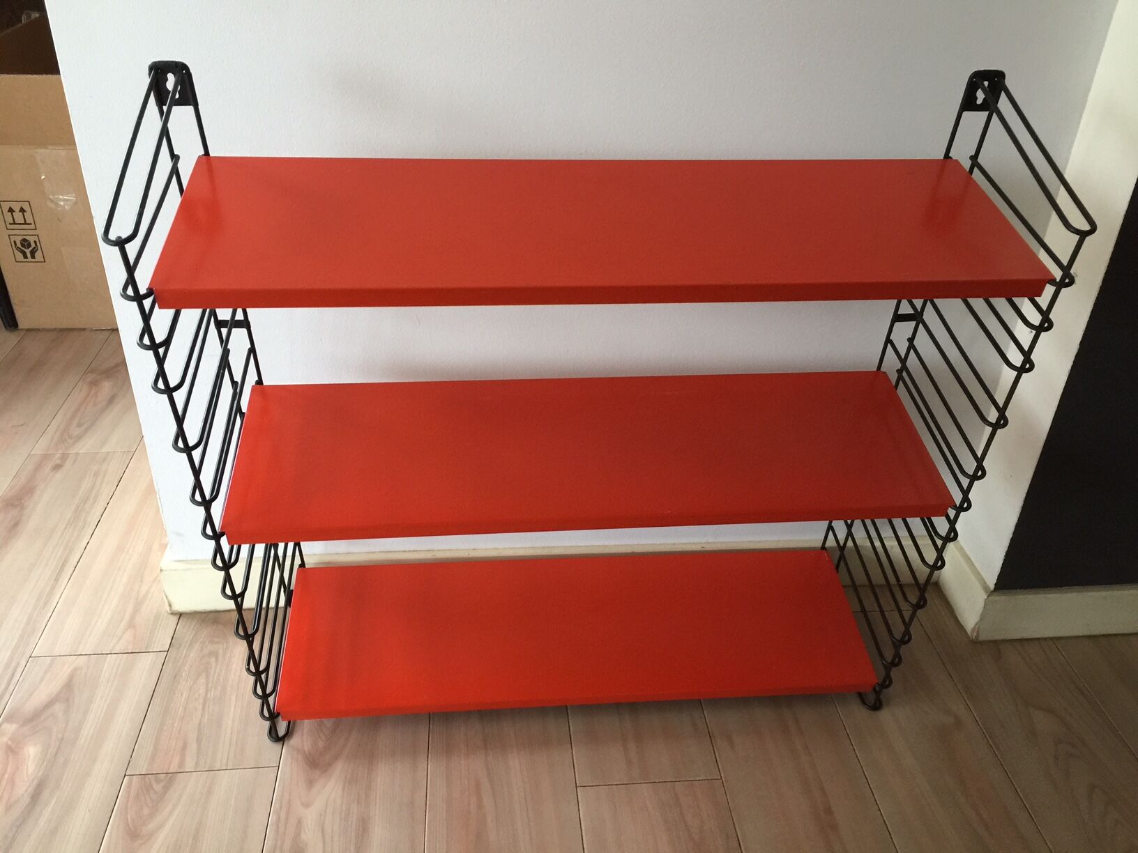 Wall shelf by a. d. dekker for taken, netherlands, 1950 s