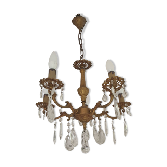 Bronze chandelier and pendants