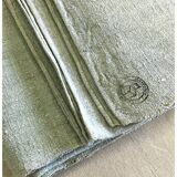 Celadon Dyed Pure Hemp Vintage Tablecloth