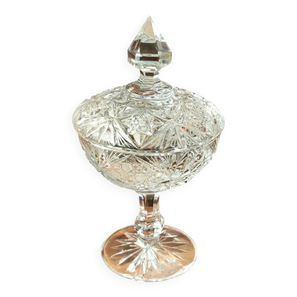 Ancienne Bonbonnière/sucrier  en cristal taillé