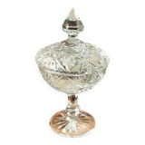 Antique cut crystal candy/sugar bowl