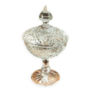 Antique cut crystal candy/sugar bowl