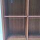 Wall shelf with solid wood compartments design 80s
