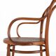 Vintage armchair in bentwood with canework, France ca. 1950