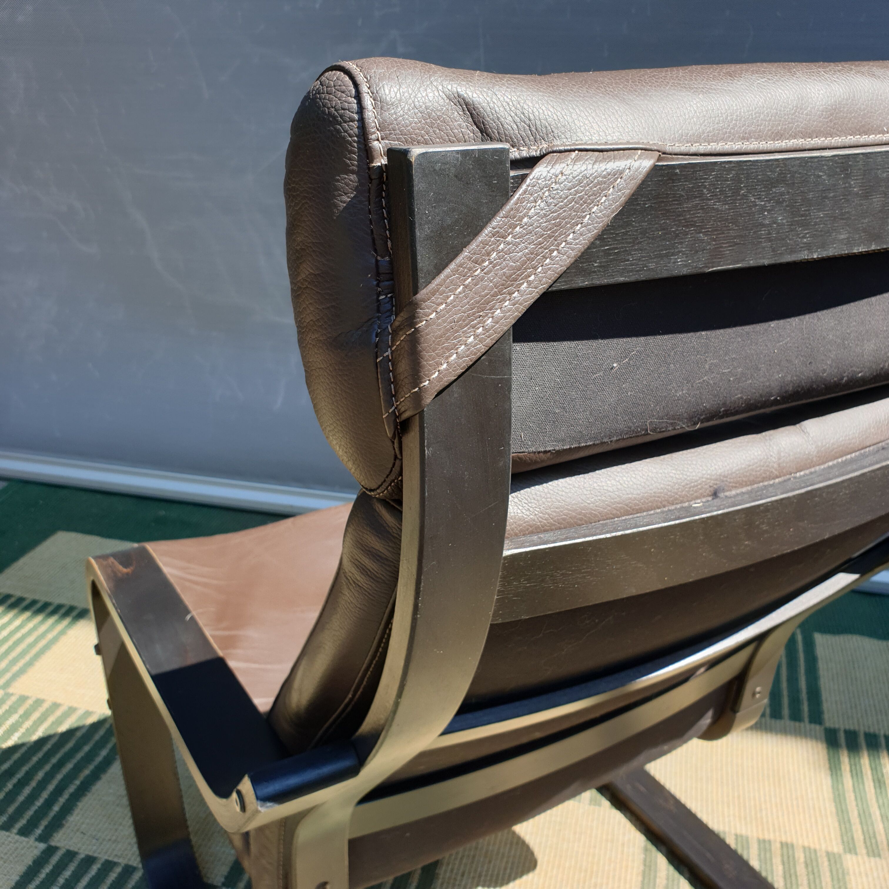 Fauteuil lounge poäng vintage ikéa 1999 cuir