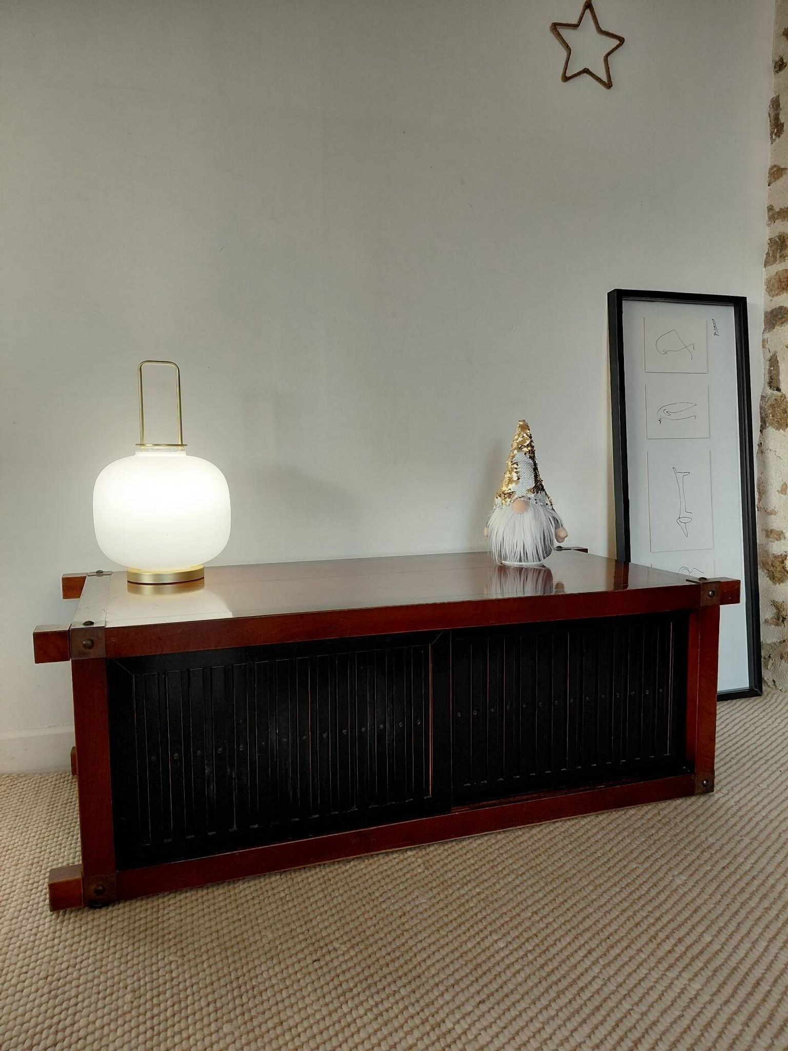 Meuble TV / Coffre Bas Roche Bobois – Style Japandi