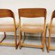 Series of 4 chairs Baumann Traineau