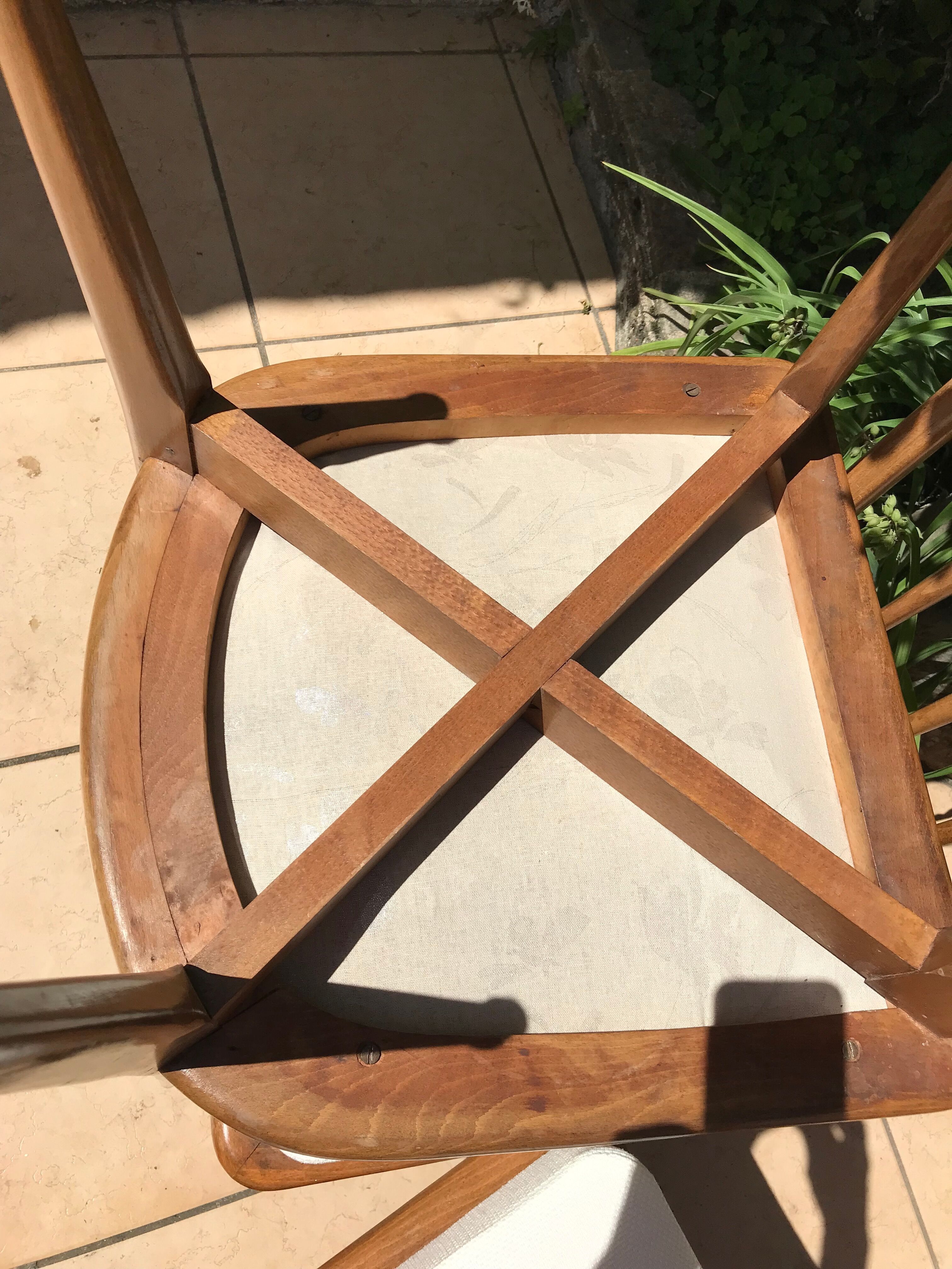6 charles ramos chairs - 50s/60s
