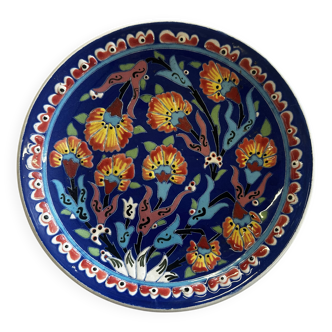 Kuthaya Decorative Plate Turkish Ceramic Handmade Diameter 23 cm