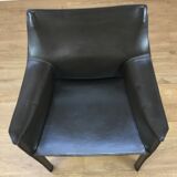 Mario Bellini leather armchair for Cassina, model CAB 413
