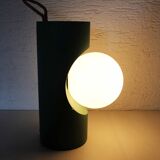 Table or hanging lamp, wood and glass, 1970