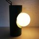 Lampe à poser ou suspendre, bois et verre 1970