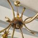 Lustre 1970 vintage feuille d'ananas