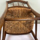 Chaise en bois et paille 