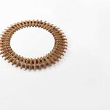 Rattan round mirror ca.1950