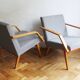 Pair of 1970s Armchairs by Mier with new fabric