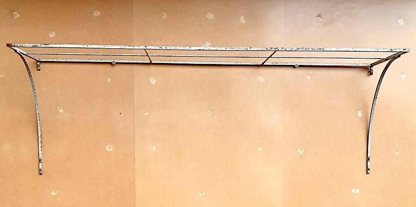 antique wrought iron garden console