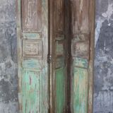 3-leaf screen natural patinated and green