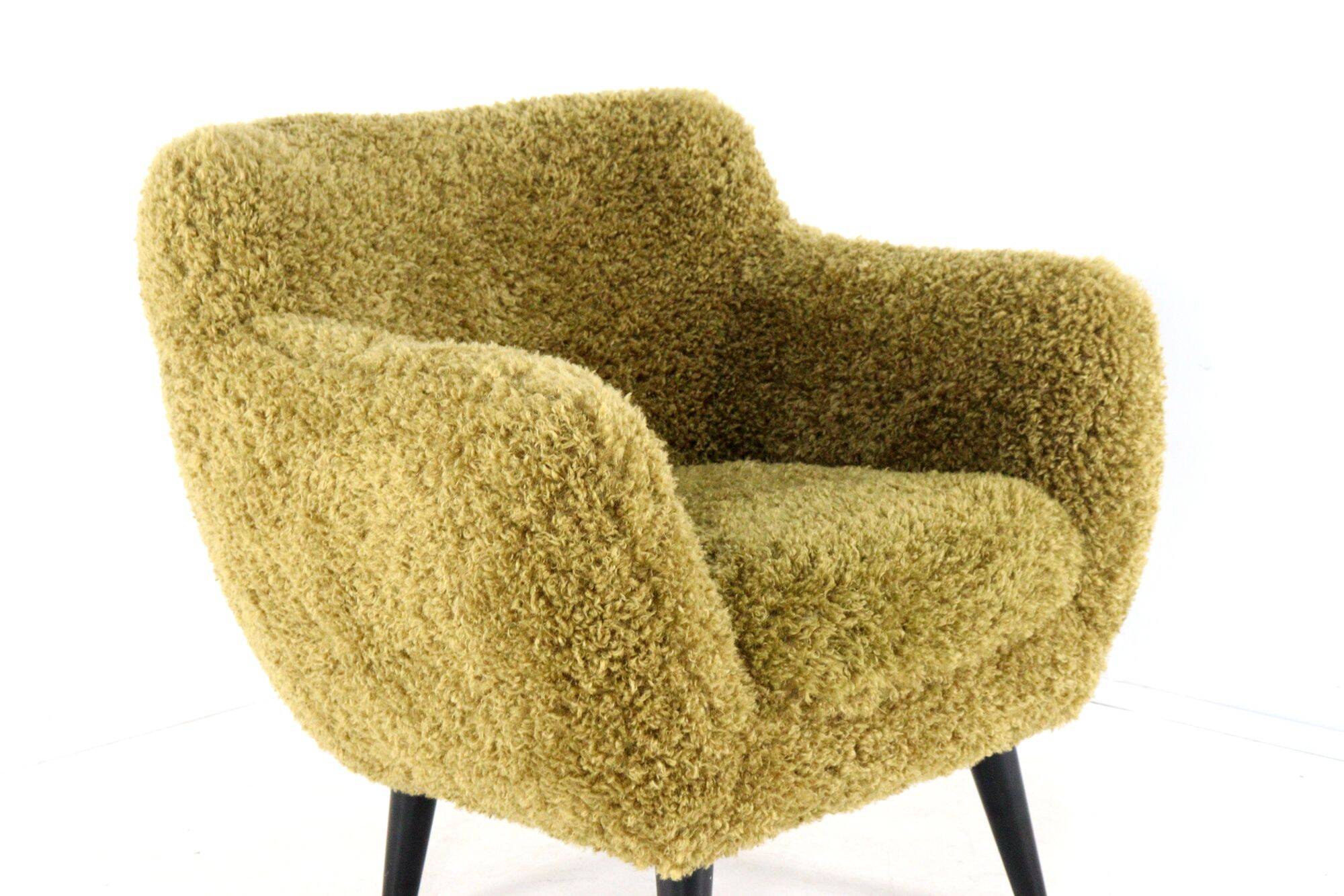 Fuzzy Doodle Armchair Fully Restored - new upholstery