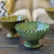 Coupe dentelee sur pied tamegroute - vert