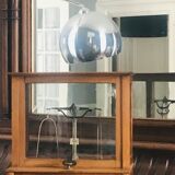 Apothecary trebuchet scale in wooden chest