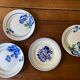 Set of 4 flat plates mismatched