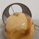 Glass ball bedside lamp from the 50s/60s