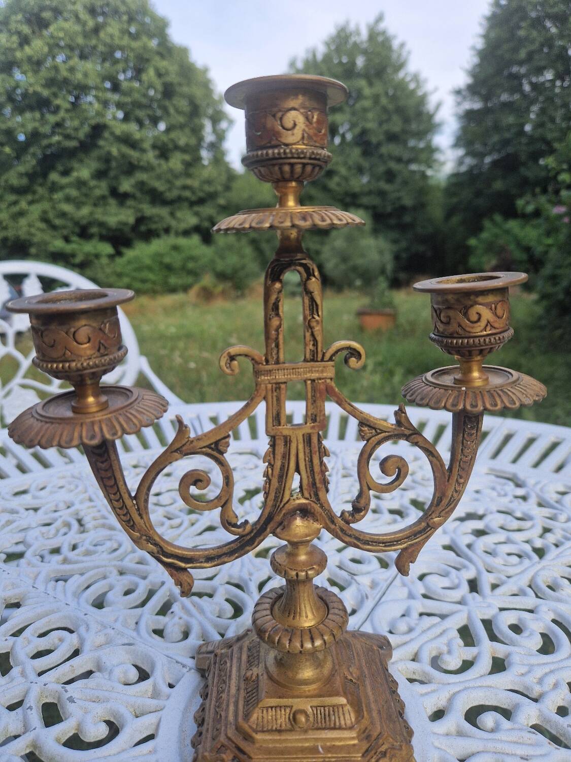 Vintage Brass Candle Holder