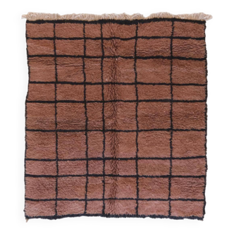 Tapis Contemporain Brun - 256 x 216 cm