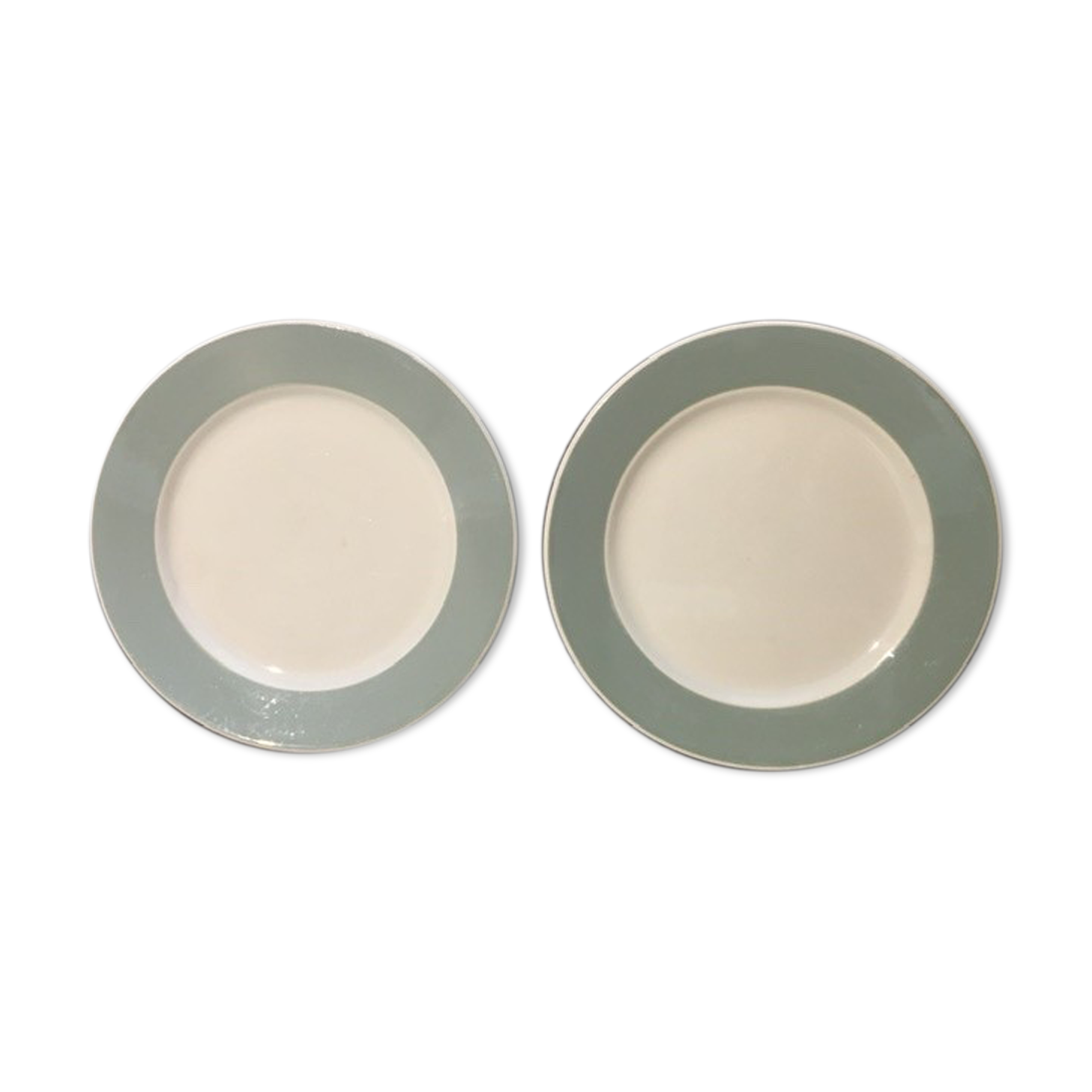 Lot of 2 plates Digoin Sarreguemines