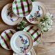 Set of 8 mismatched vintage dessert plates, Sousse and Aigueperse from