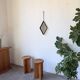 Miroir brutaliste losange en fer