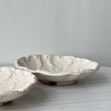 Fluted cracked terracotta dishes - fluted wall plates