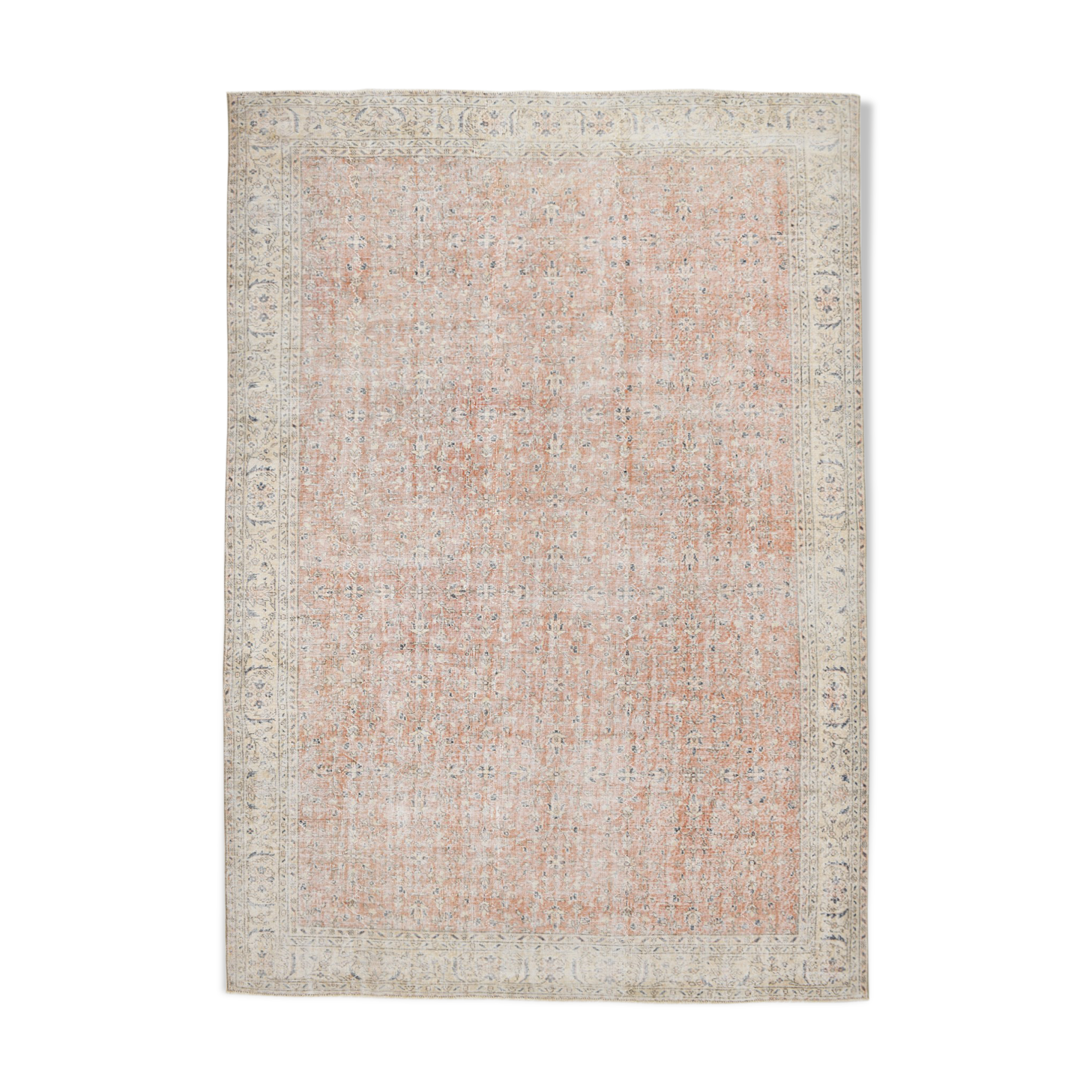 8x12 neutral color floral farmhouse rug 362x257cm