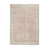 Tapis de ferme floral de couleur neutre 362x257cm
