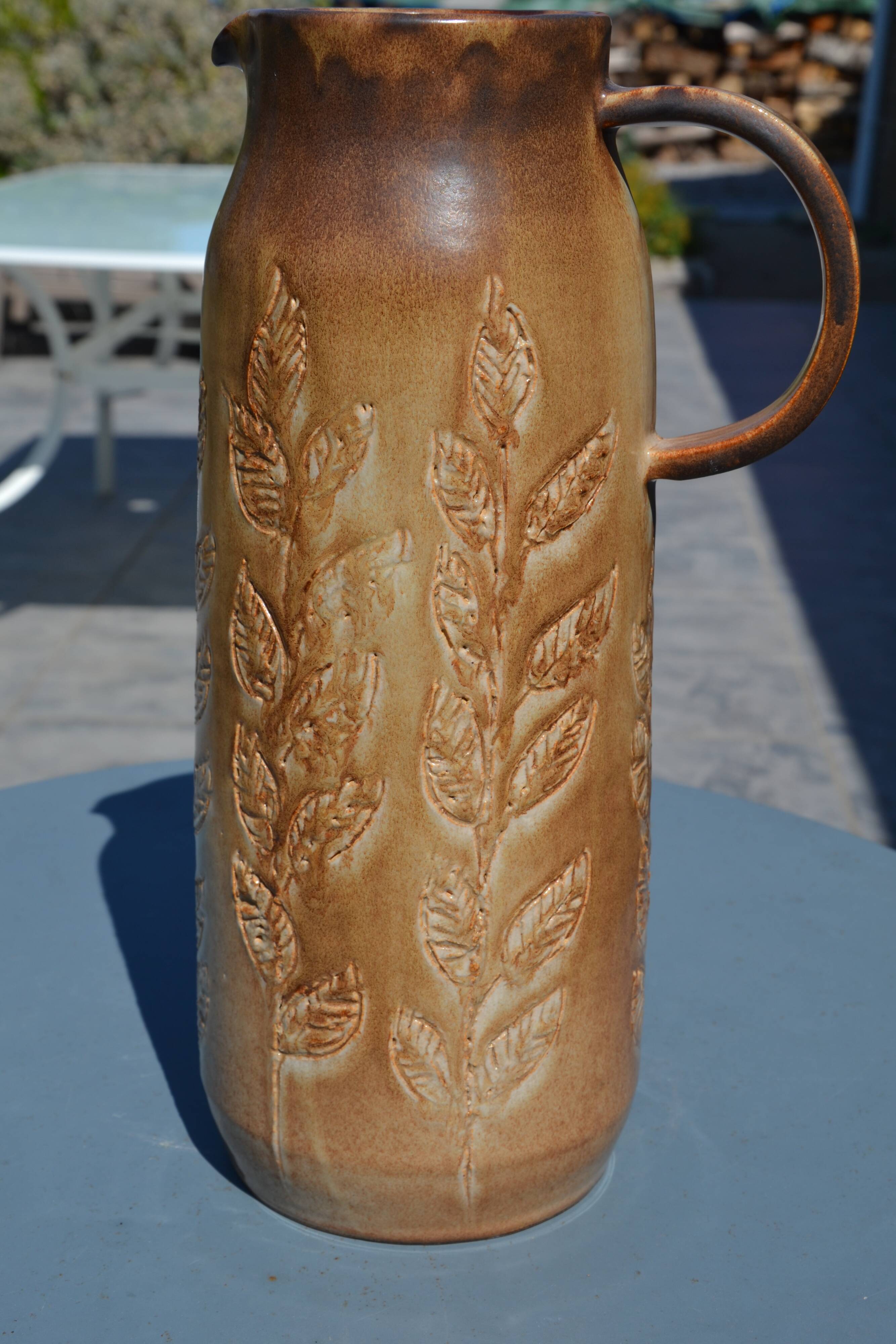 Vase/jug Denise and Michel Pointu "art ceramic high fire"