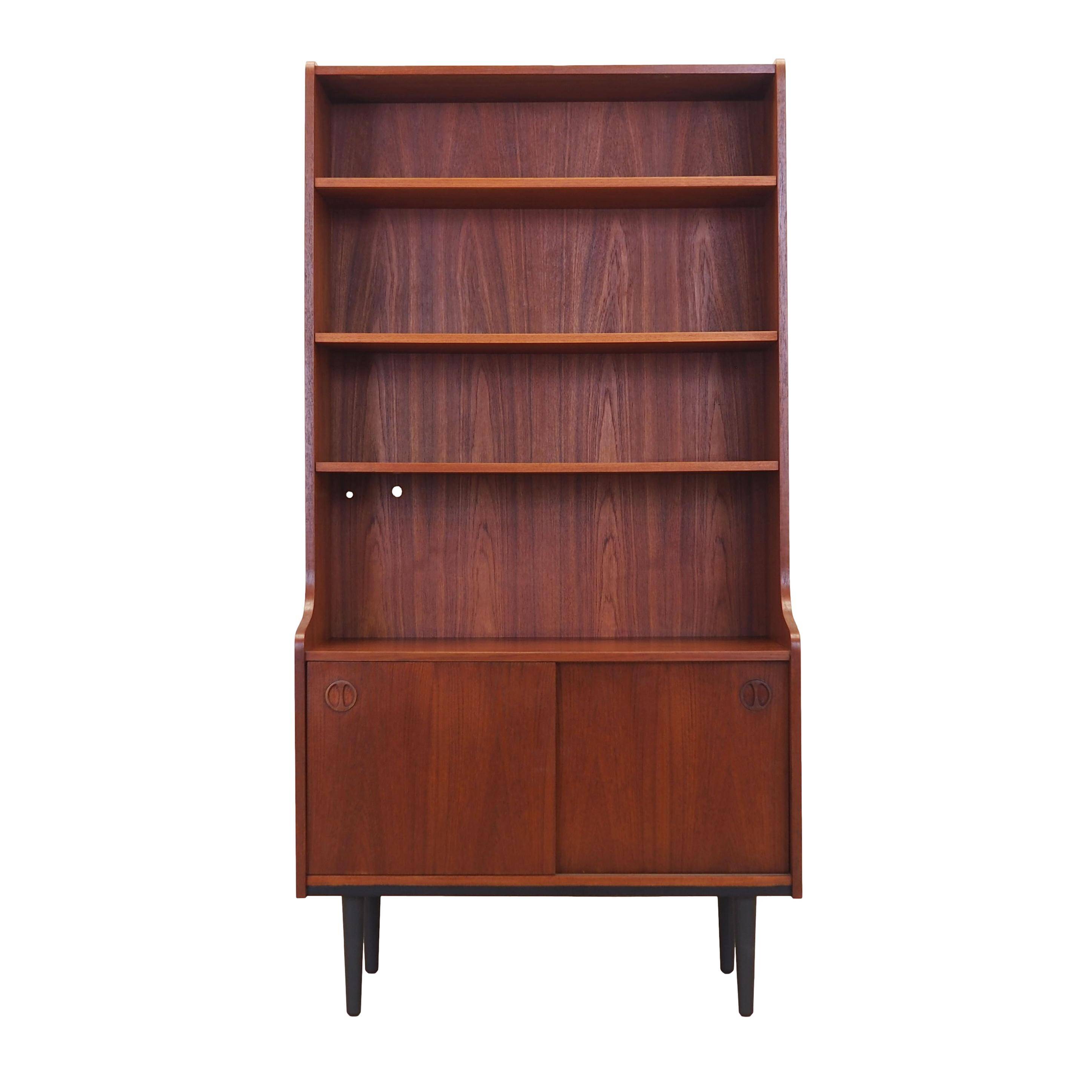 Teak bookcase, Danish design, 1970s, production: Denmark