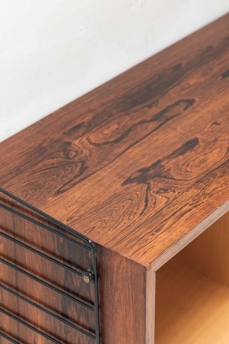 Floating 2-piece wall unit by Nisse Strinning for String, Sweden, 1950s